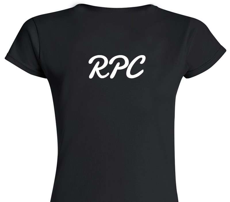 Custom Womens Soft Style 100% Cotton Black T-Shirt