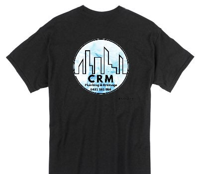 Custom Gildan 100% Cotton Black T-Shirt