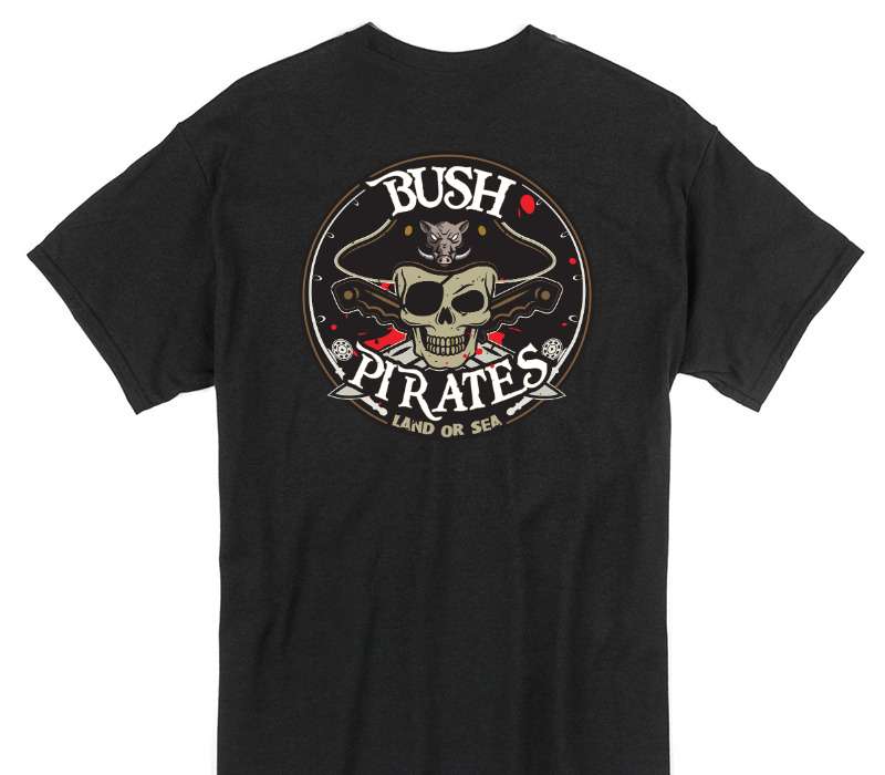 Custom Gildan 100% Cotton Black T-Shirt