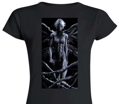 Custom Womens Soft Style 100% Cotton Black T-Shirt