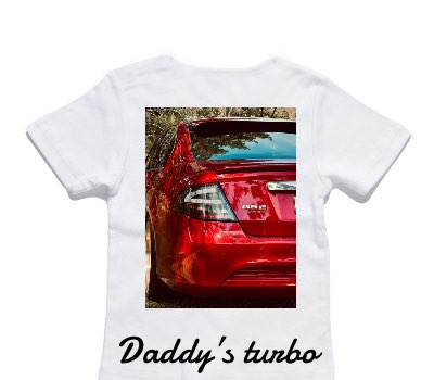 Custom AS Colour White Baby T-Shirt