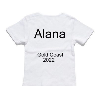 Custom AS Colour White Baby T-Shirt