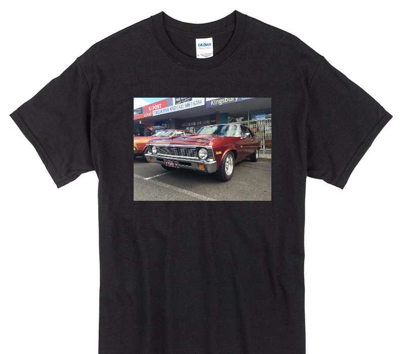 Custom Gildan 100% Cotton Black T-Shirt