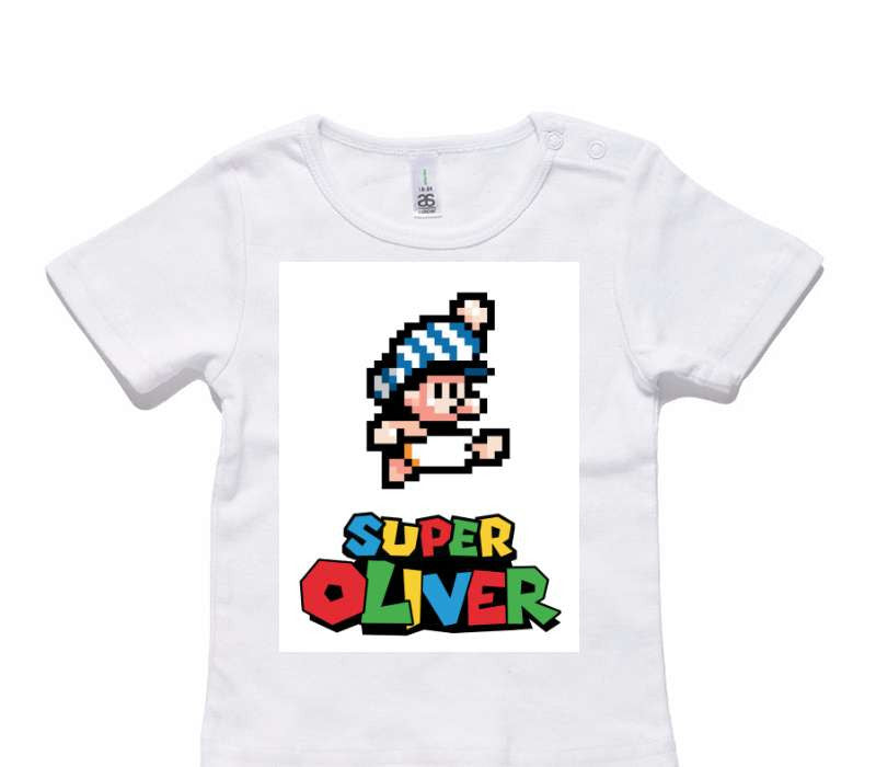 Custom AS Colour White Baby T-Shirt