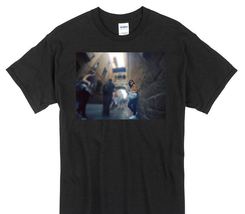 Custom Gildan 100% Cotton Black T-Shirt