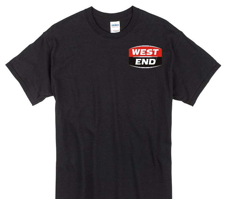 Custom Gildan 100% Cotton Black T-Shirt