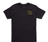 Custom AS Colour 100% Cotton Black T-Shirt