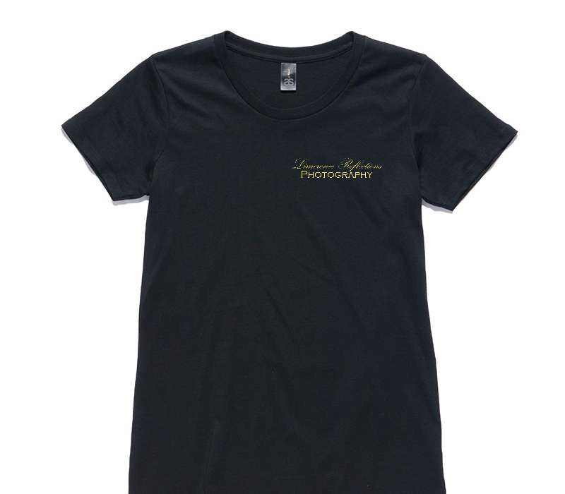 Custom Womens AS Colour 100% Cotton Black T-Shirt