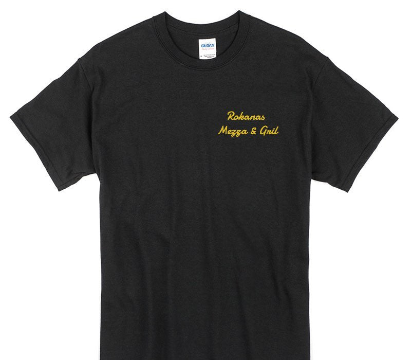 Custom Gildan 100% Cotton Black T-Shirt