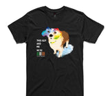 Custom AS Colour 100% Cotton Black T-Shirt