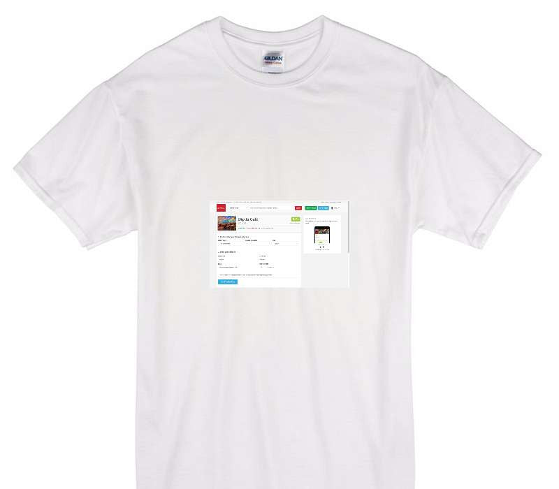 Custom Gildan 100% Cotton White T-Shirt