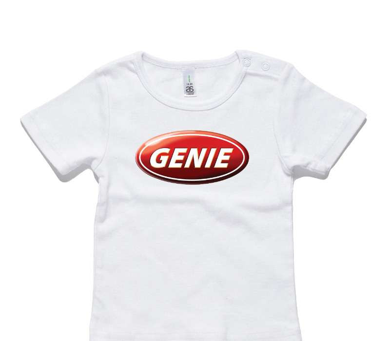 Custom AS Colour White Baby T-Shirt