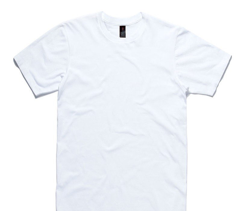 Custom AS Colour 100% Cotton White T-Shirt