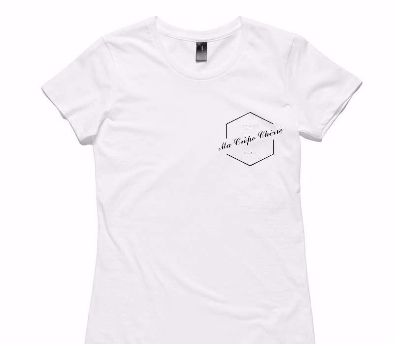 Custom Womens AS Colour 100% Cotton White T-Shirt