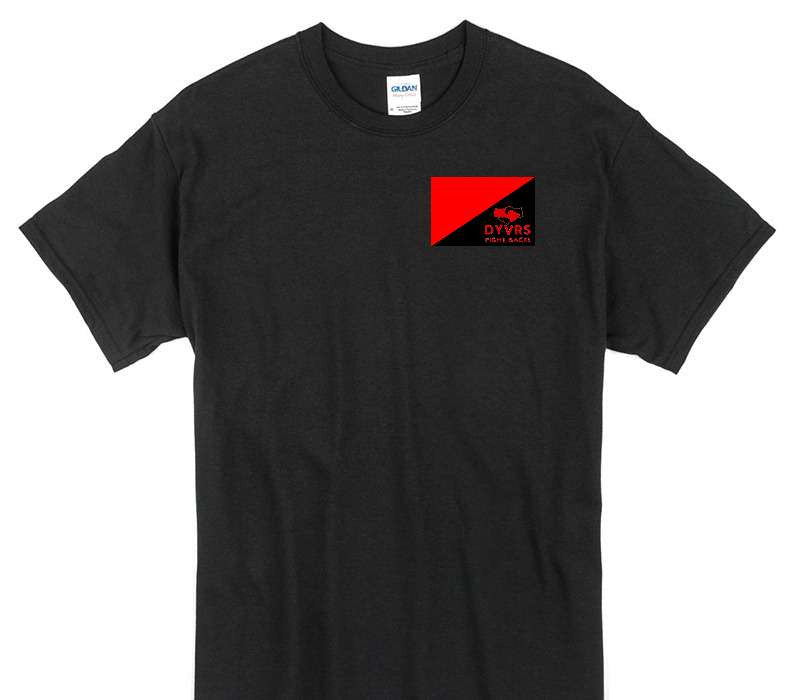 Custom Gildan 100% Cotton Black T-Shirt