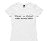 Custom Womens AS Colour 100% Cotton White T-Shirt