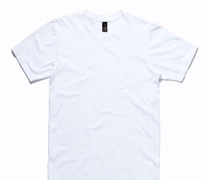 Custom AS Colour 100% Cotton White T-Shirt