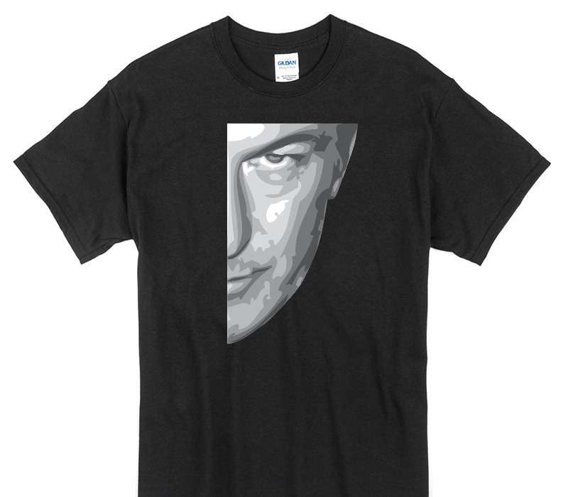 Custom Gildan 100% Cotton Black T-Shirt