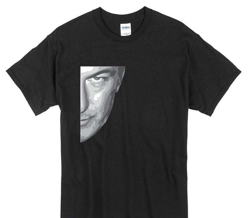 Custom Gildan 100% Cotton Black T-Shirt