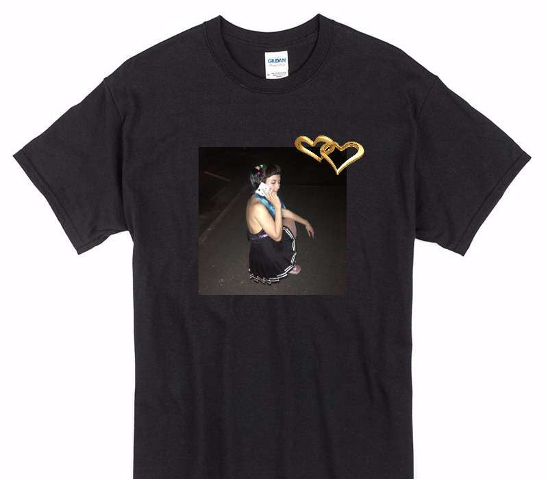 Custom Gildan 100% Cotton Black T-Shirt