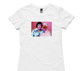 Custom Womens AS Colour 100% Cotton White T-Shirt
