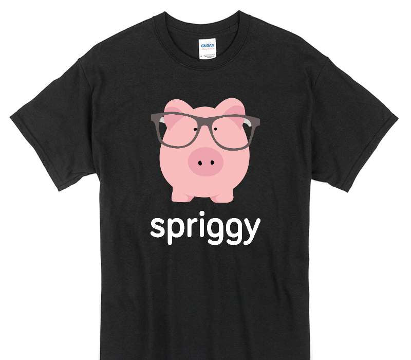 Custom Gildan 100% Cotton Black T-Shirt