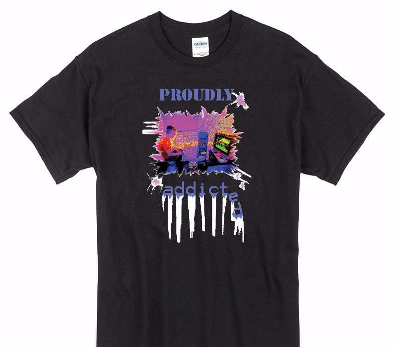 Custom Gildan 100% Cotton Black T-Shirt