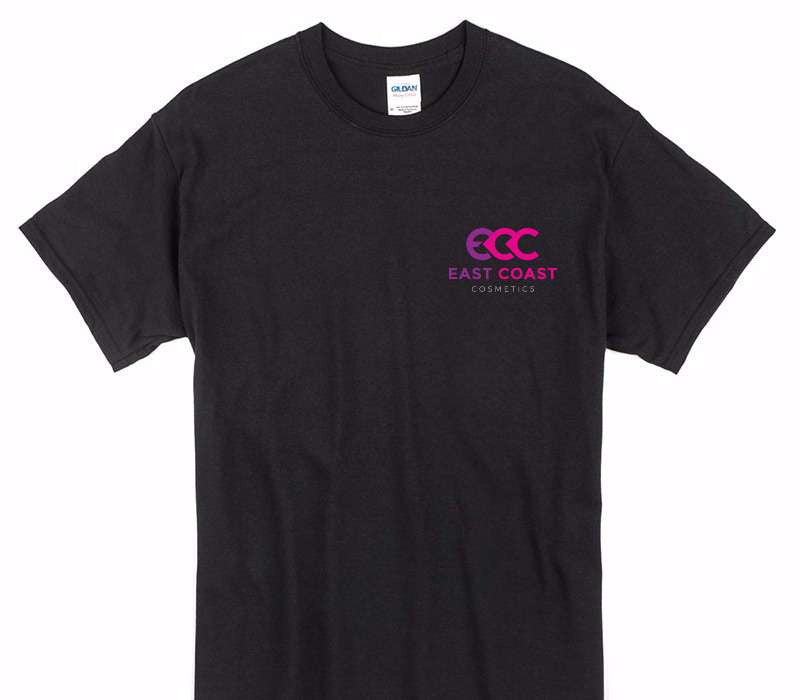 Custom Gildan 100% Cotton Black T-Shirt