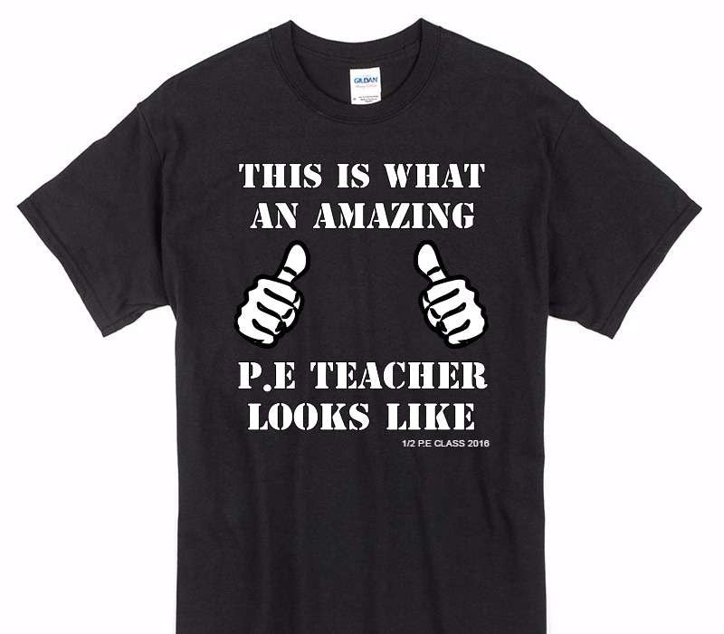 Custom Gildan 100% Cotton Black T-Shirt