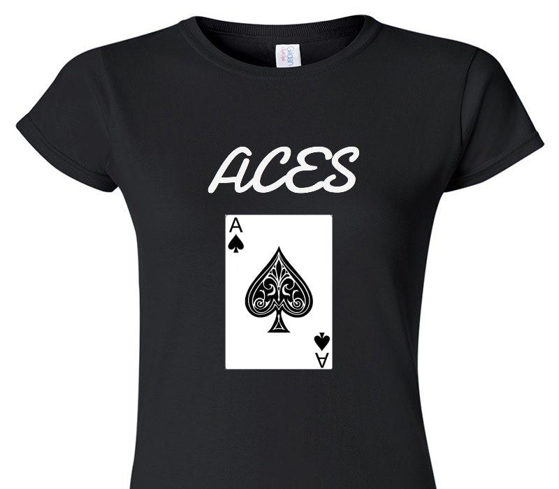 Custom Womens Soft Style 100% Cotton Black T-Shirt