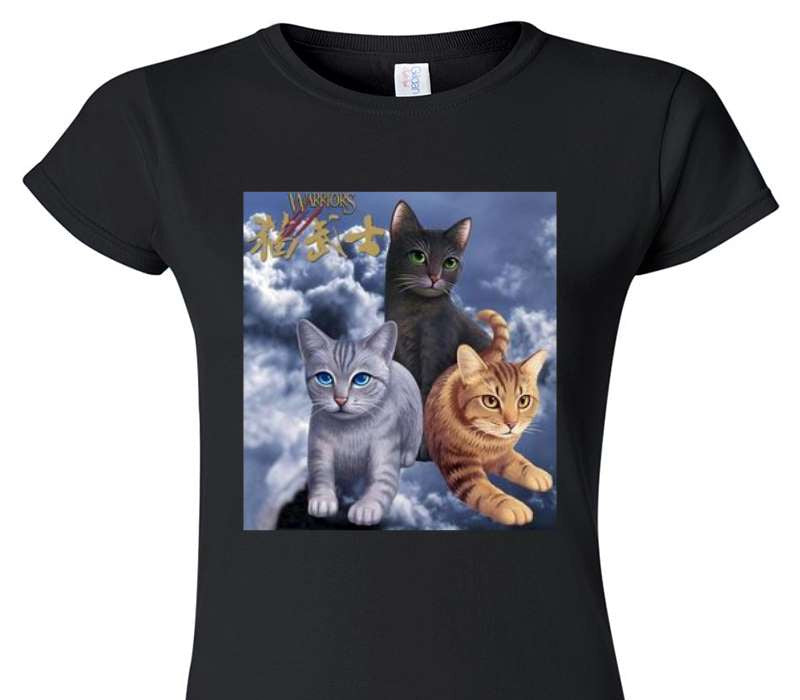 Custom Womens Soft Style 100% Cotton Black T-Shirt