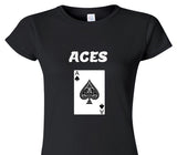 Custom Womens Soft Style 100% Cotton Black T-Shirt