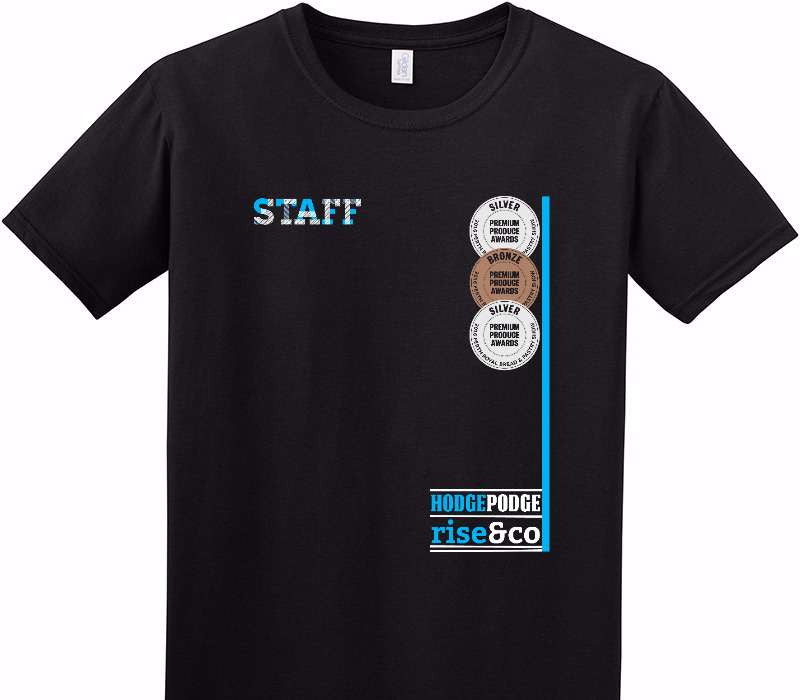 Custom Adult Soft Style 100% Cotton Black T-Shirt