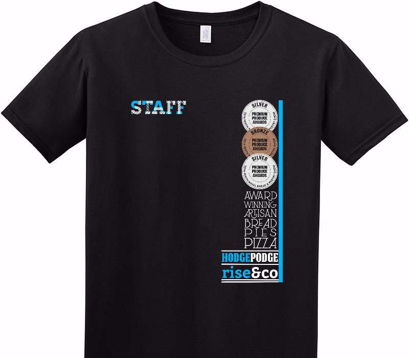 Custom Adult Soft Style 100% Cotton Black T-Shirt