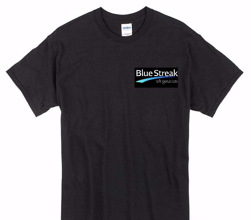 Custom Gildan 100% Cotton Black T-Shirt