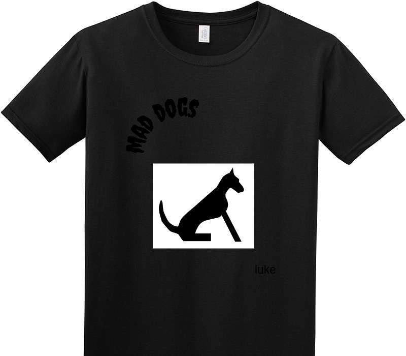 Custom Adult Soft Style 100% Cotton Black T-Shirt