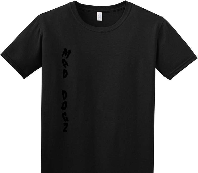 Custom Adult Soft Style 100% Cotton Black T-Shirt