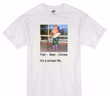 Custom Gildan 100% Cotton White T-Shirt