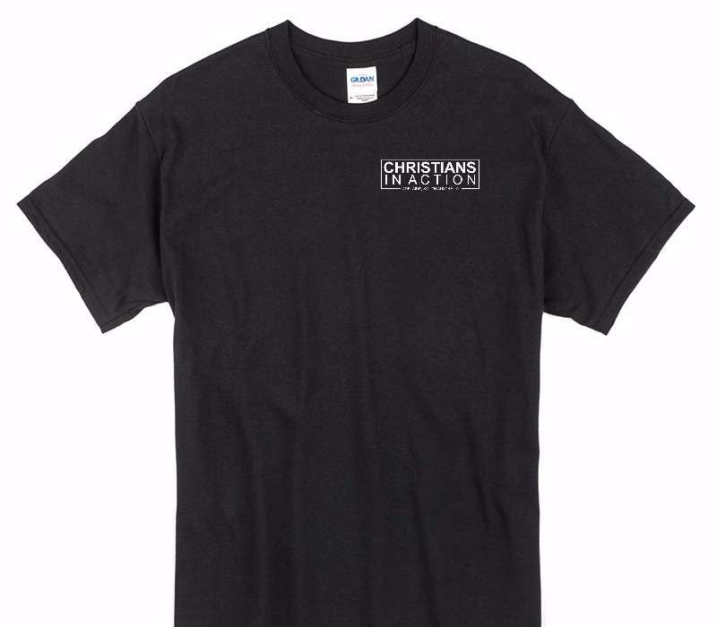 Custom Gildan 100% Cotton Black T-Shirt