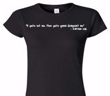 Custom Womens Soft Style 100% Cotton Black T-Shirt