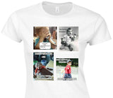 Custom Womens Soft Style 100% Cotton White T-Shirt