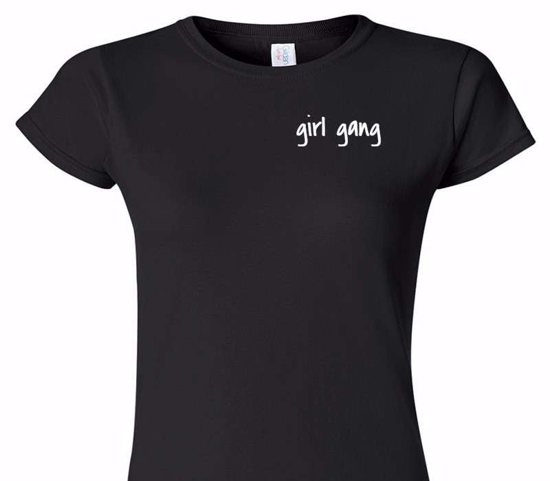 Custom Womens Soft Style 100% Cotton Black T-Shirt