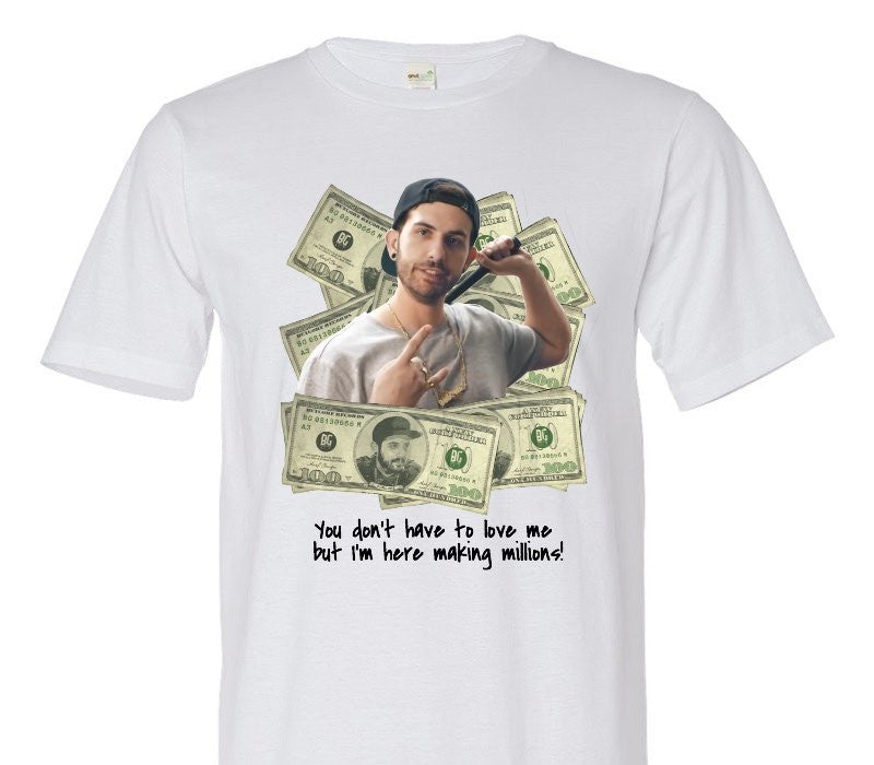 Custom Adult 100% Organic Cotton White T-Shirt