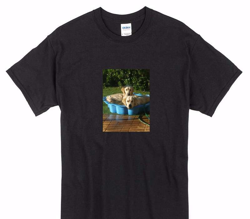 Custom Gildan 100% Cotton Black T-Shirt