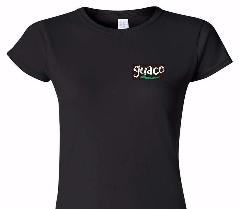 Custom Womens Soft Style 100% Cotton Black T-Shirt