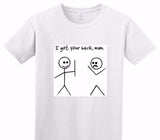 Custom Adult Soft Style 100% Cotton White T-Shirt