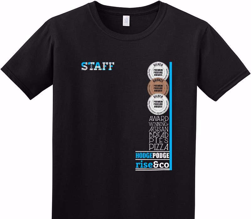 Custom Adult Soft Style 100% Cotton Black T-Shirt