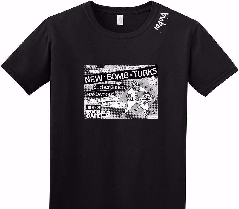 Custom Adult Soft Style 100% Cotton Black T-Shirt