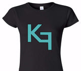 Custom Womens Soft Style 100% Cotton Black T-Shirt