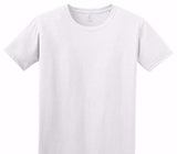 Custom Adult Soft Style 100% Cotton White T-Shirt